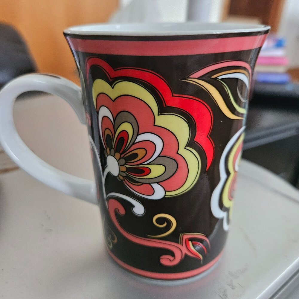 vera bradley puccini pattern mug made by andrea by sadek vibrant floral